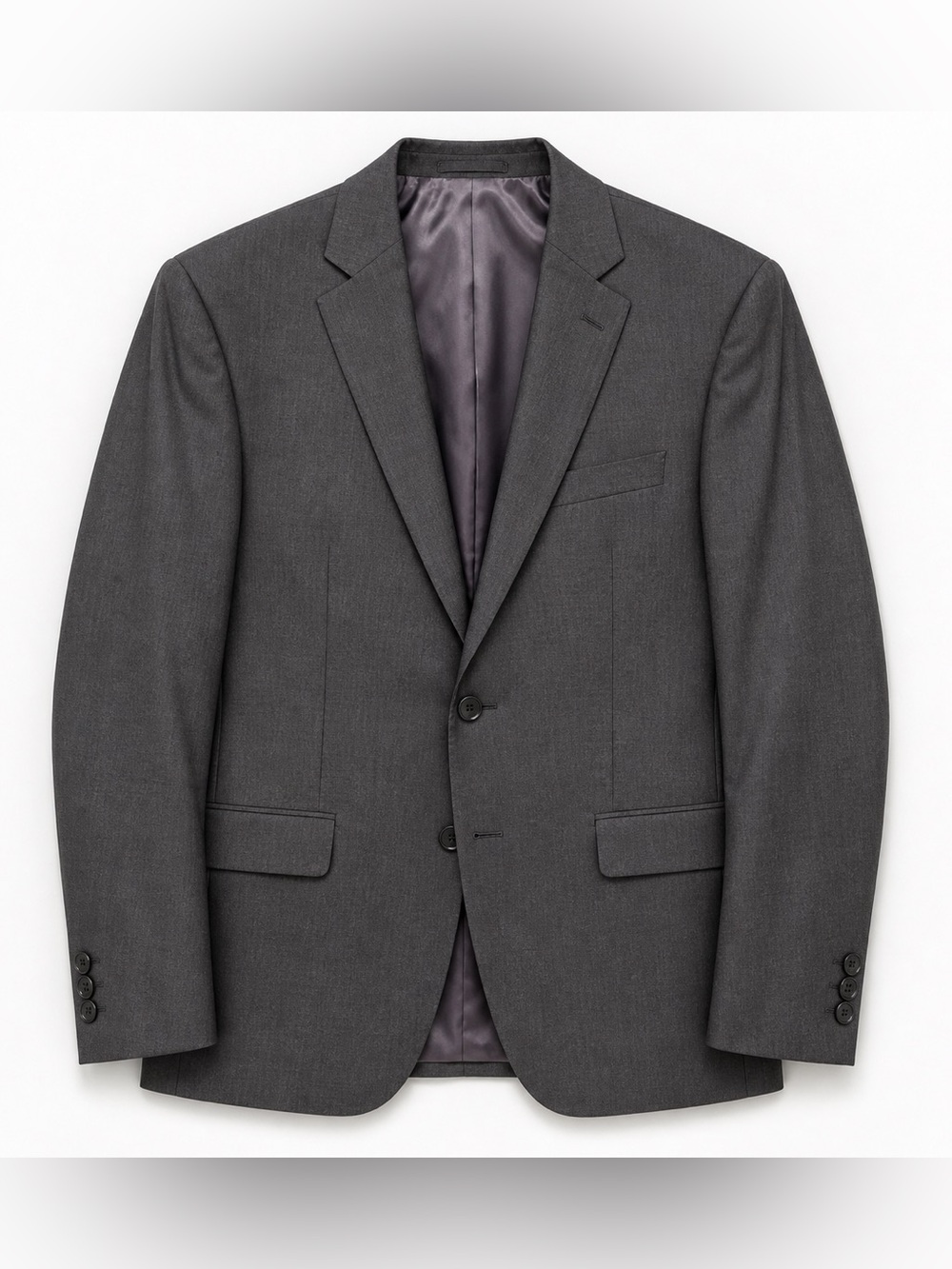 Perry Ellis Men's Charcoal Gray Two-Button Suit Jacket